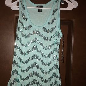 Sequined tank